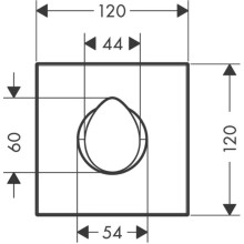 Запорный вентиль Axor Starck Organic 12771000