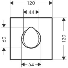 Запорный вентиль Axor Starck Organic 12771000