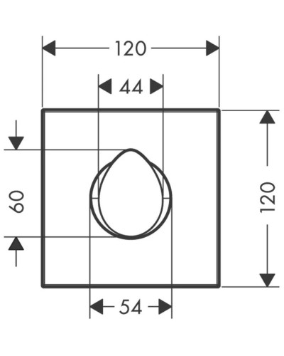 Запорный вентиль Axor Starck Organic 12771000