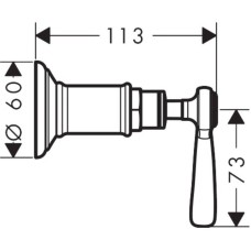 Запорный вентиль Axor Montreux 16872820