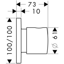 Запорный/переключающий вентиль Axor Citterio M 34920000