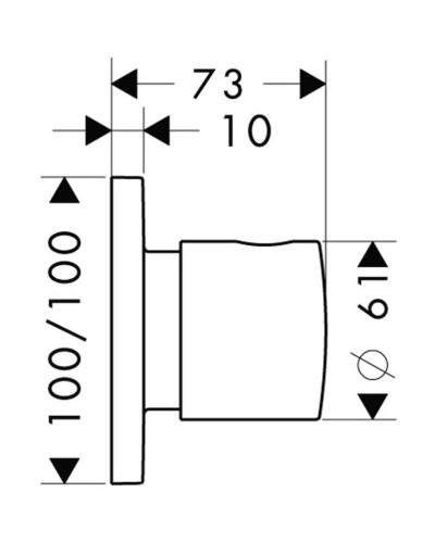 Запорный/переключающий вентиль Axor Citterio M 34920000