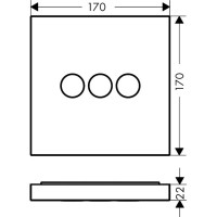 Запорный/переключающий вентиль Axor ShowerSelect 36717000