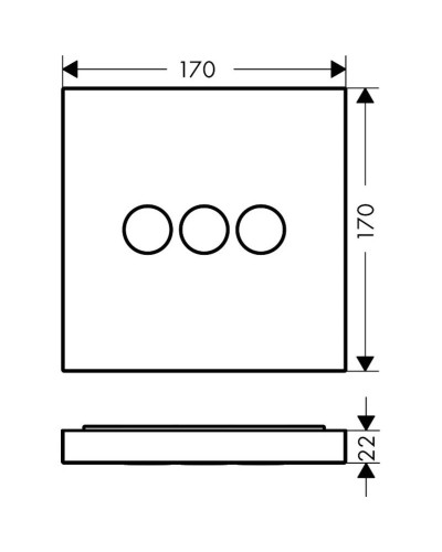 Запорный/переключающий вентиль Axor ShowerSelect 36717000