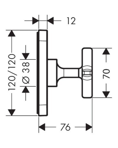Запорный вентиль Axor Citterio E 36771000