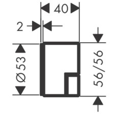Запорный вентиль Axor Edge 46771000