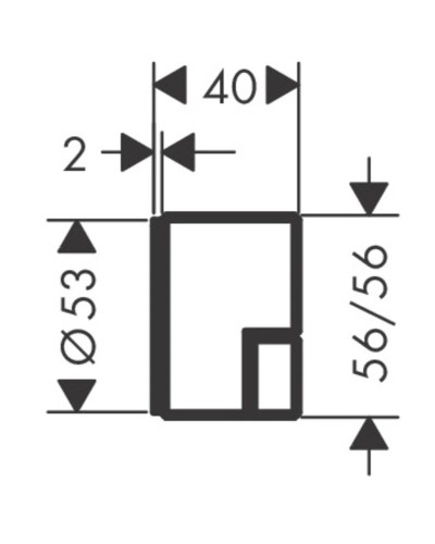 Запорный вентиль Axor Edge 46771000