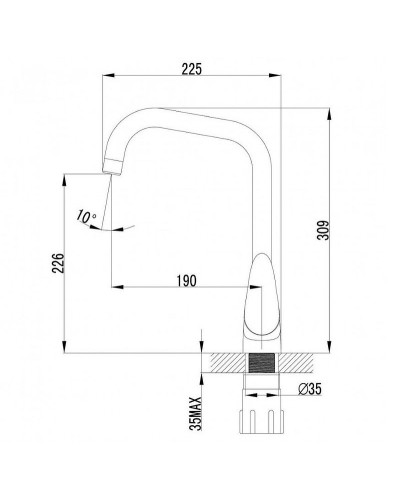 Смеситель для кухни Lemark Pramen LM3355C Хром