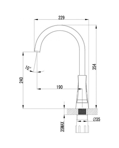 Смеситель для кухни Lemark Unit LM4555C Хром