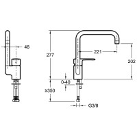 Смеситель для кухни Jacob Delafon July E5243-CP Хром
