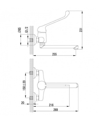 Смеситель для кухни Lemark Project LM4611C Хром