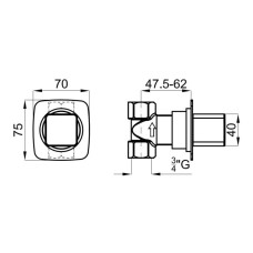 Запорный вентиль Noken Lounge N199999079