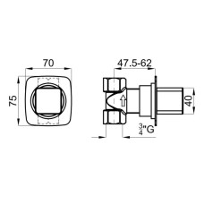 Запорный вентиль Noken Lounge N199999073