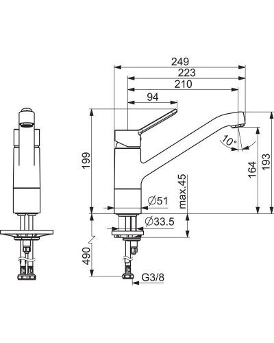 Смеситель для кухни Oras Aquita 2920F