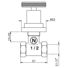 Запорный вентиль Nicolazzi Arena 3312CR44