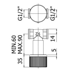 Запорный вентиль Paffoni Joker JO004CR