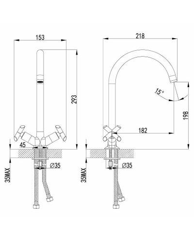 Смеситель для кухни Lemark Practica LM7504C Хром