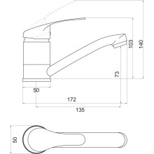 Смеситель для кухни Savol S-T4501-1
