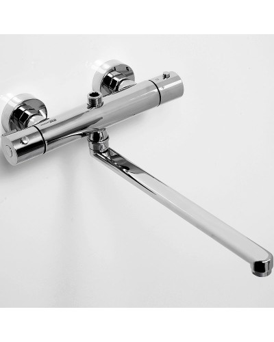 Смеситель для ванны WasserKRAFT Berkel 4822L универсальный с термостатом Хром