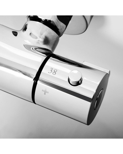 Смеситель для ванны WasserKRAFT Berkel 4822L универсальный с термостатом Хром