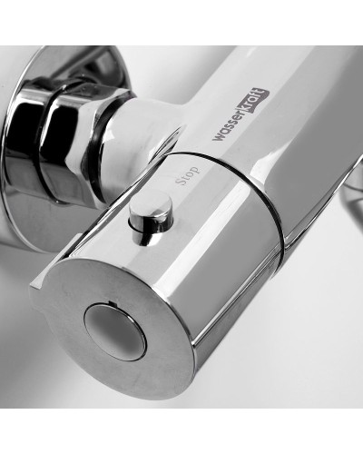Смеситель для ванны WasserKRAFT Berkel 4822L универсальный с термостатом Хром