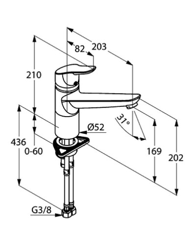 Смеситель для кухни Kludi Objekta 325740575 Хром