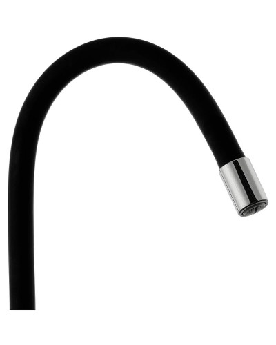 Смеситель для кухни Rossinka Z35-35U-Black Черный Хром