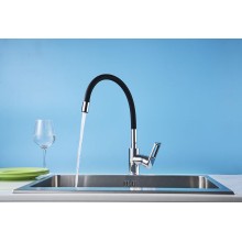 Смеситель для кухни Rossinka Z35-35U-Black Черный Хром