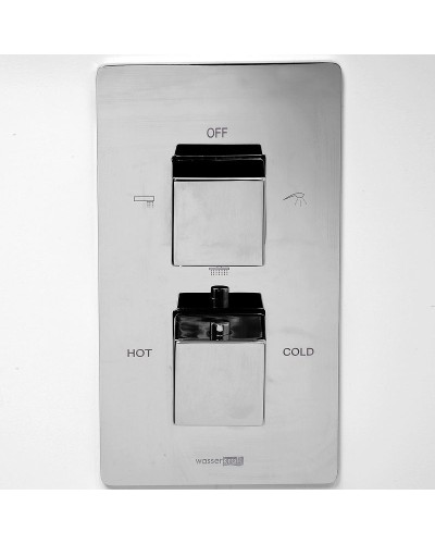 Смеситель для душа WasserKRAFT Alme 1544 с термостатом Хром