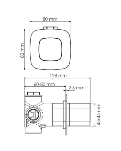 Переключатель на 2 положения WasserKRAFT Saale A266