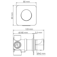 Переключатель на 3 положения WasserKRAFT Spree A273