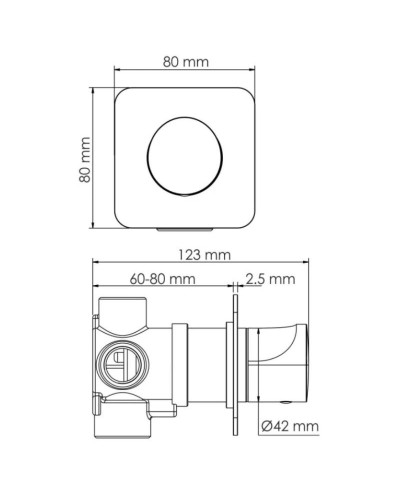 Переключатель на 3 положения WasserKRAFT Spree A273