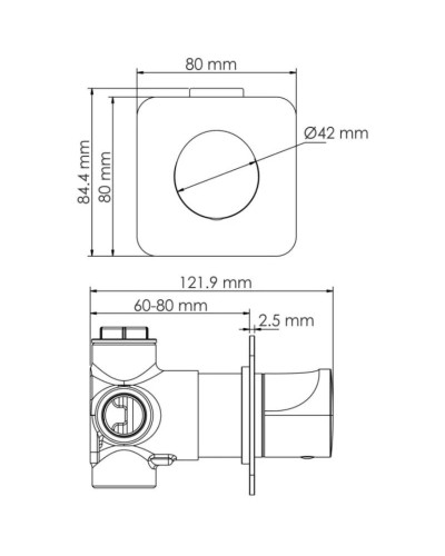Переключатель на 2 положения WasserKRAFT Spree A272