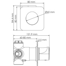 Переключатель на 2 положения WasserKRAFT Havel A282
