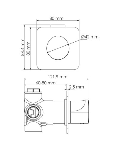 Переключатель на 2 положения WasserKRAFT Havel A282