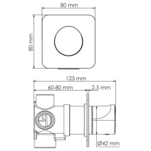 Переключатель на 3 положения WasserKRAFT Havel A283