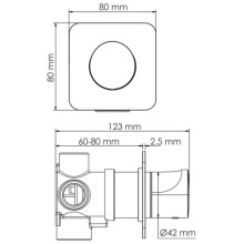 Переключатель на 3 положения WasserKRAFT Neckar A278
