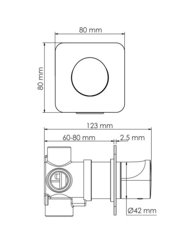 Переключатель на 3 положения WasserKRAFT Neckar A278
