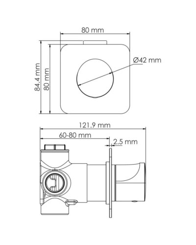 Переключатель на 2 положения WasserKRAFT Neckar A277