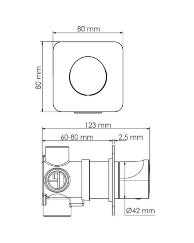 Переключатель на 3 положения WasserKRAFT Asphe A288