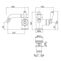 Смеситель для биде Migliore Ermitage 24999 Хром