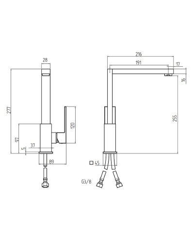 Смеситель для кухни Migliore Kvant 26097 Хром