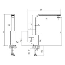 Смеситель для кухни Migliore Kvant 26096 Хром