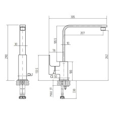 Смеситель для кухни Migliore Kvant 26096 Хром