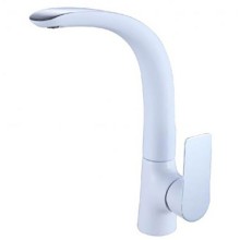 Смеситель для кухни Aquanet Arctic AF520-41СW Хром Белый