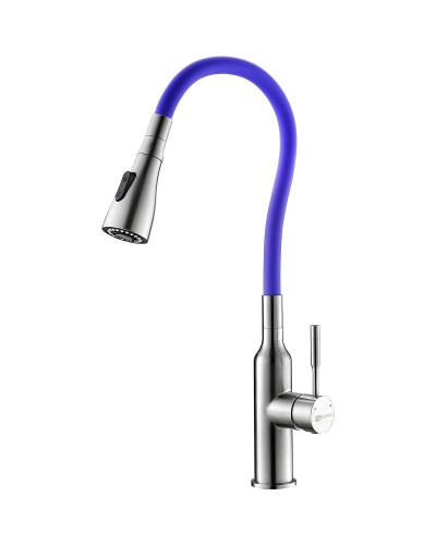 Смеситель для кухни Lemark Expert LM5082S-Violet Хром матовый Фиолетовый