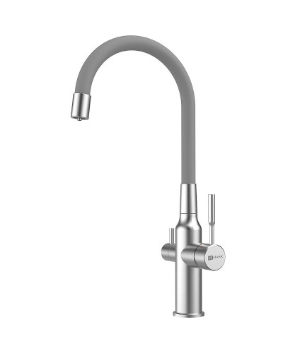 Смеситель для кухни Lemark Expert LM5083S-Gray Хром Серый