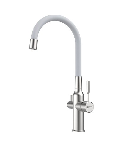 Смеситель для кухни Lemark Expert LM5083S-White Хром Белый