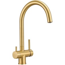 Смеситель для кухни Milacio Ultra MCU.554.GD Золото брашированное