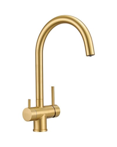 Смеситель для кухни Milacio Ultra MCU.554.GD Золото брашированное